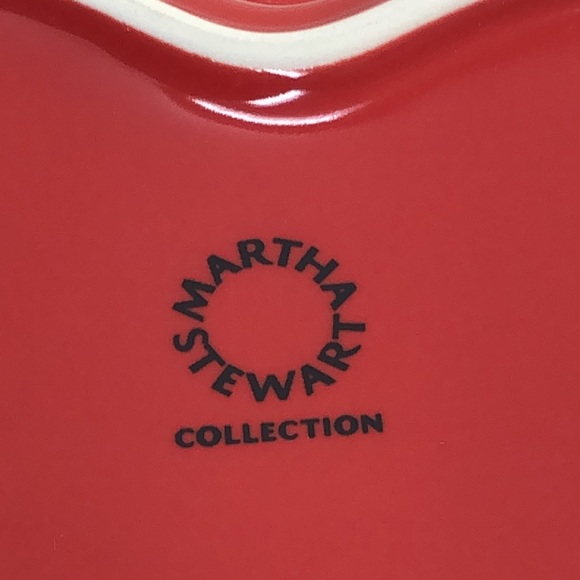 Apple ceramic bowl Martha Stewart collection red apple 🍎 - Picture 5 of 6